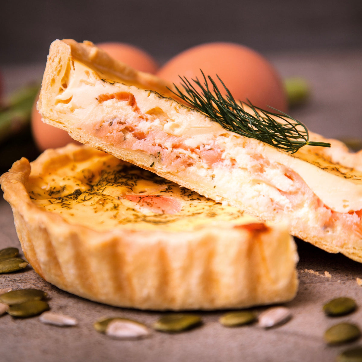 Quiche saumon individuelle