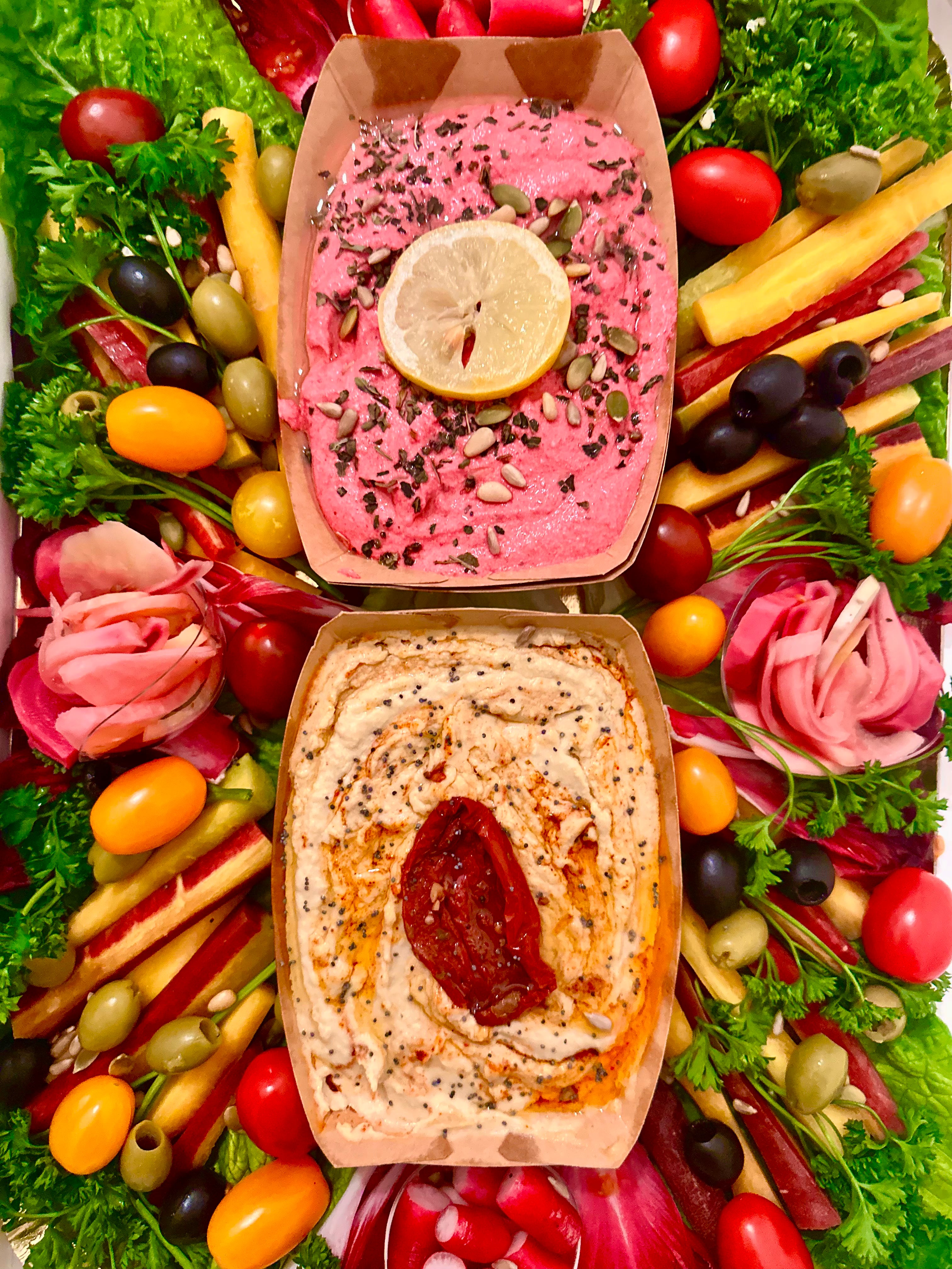 Plateau crudités et dips